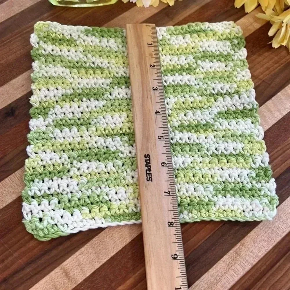 100% Cotton Handmade Washcloths - Set of 3